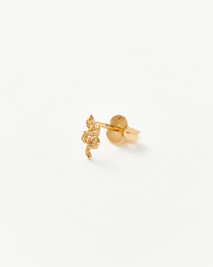 Fine Snake Single Stud Earring Earrings Missoma