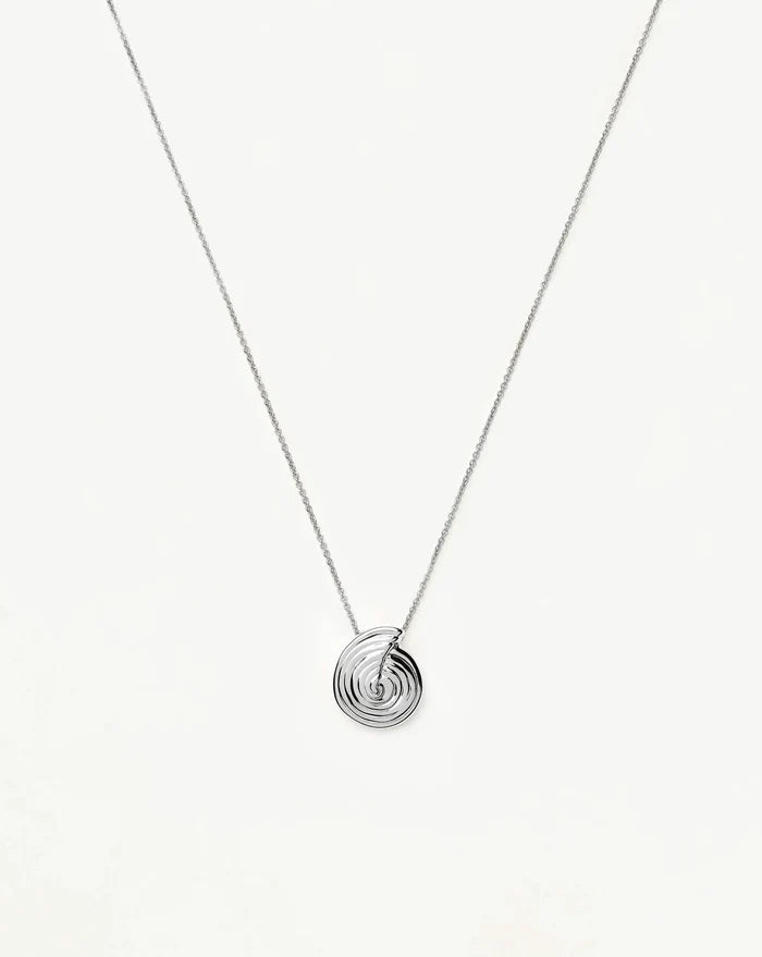 Spiral Mini Pendant Necklace | Silver Plated Necklaces Missoma