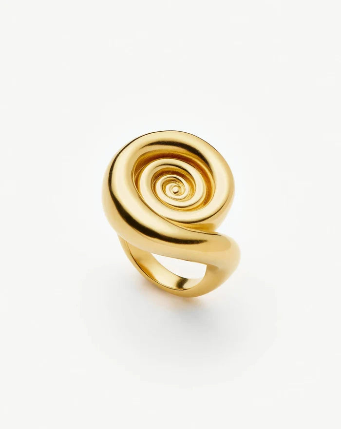 Spiral Statement Ring | 18ct Gold Plated Rings Missoma