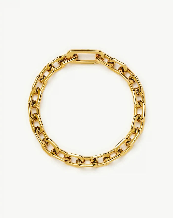 Square Paperclip Chain Bracelet | 18ct Gold Plated Bracelets Missoma