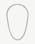 Square Paperclip Chain Necklace | Platinum Plated Necklaces Missoma