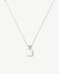 Square Pearl Baya Pendant Necklace | Sterling Silver/Pearl Necklaces Missoma
