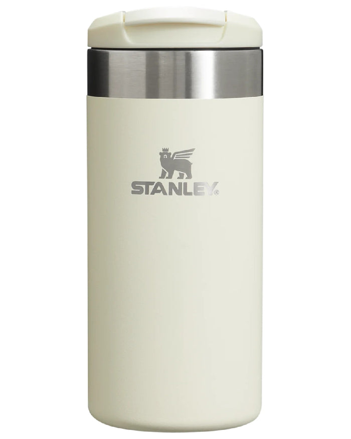 Cream Gloss coloured Stanley AeroLight Transit Mug 0.35L on white background #colour_cream-gloss