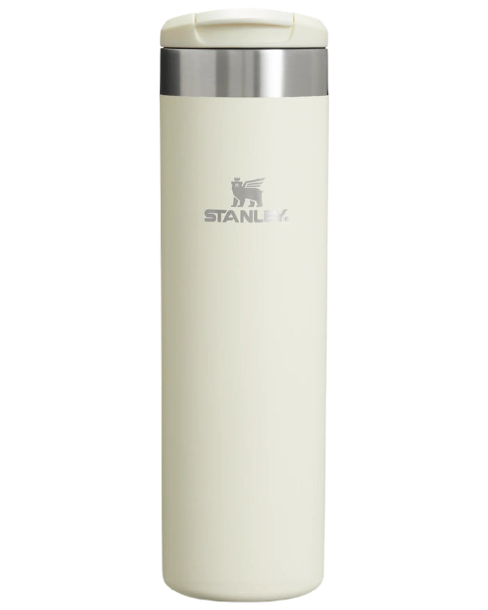 Cream Gloss coloured Stanley AeroLight Transit Mug 0.6L on white background #colour_cream-gloss
