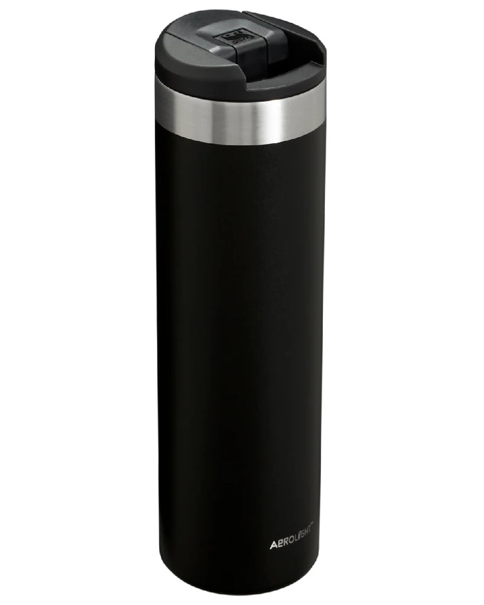 Black coloured Stanley AeroLight Transit Mug 0.6L on white background #colour_black