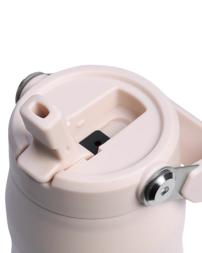 Rose Quartz Coloured Stanley IceFlow Flip Straw 2.0 Bottle 0.7L on white background #colour_rose-quartz