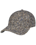 Blue Coloured Stetson Classic Donegal Tweed Cap On A White Background #colour_blue