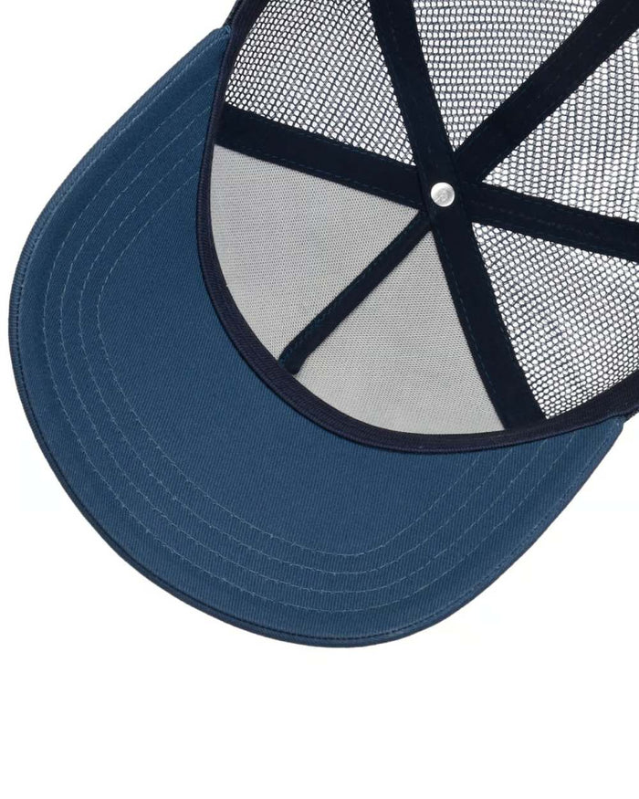 Blue coloured Stetson Engine Trucker Cap on white background #colour_blue