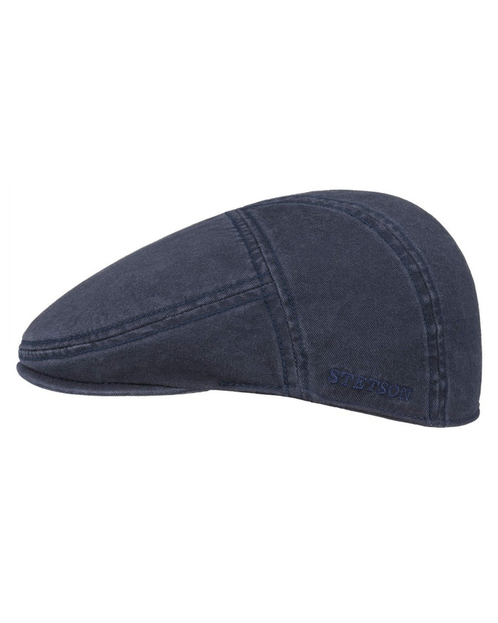 Navy coloured Stetson Ivy Cotton Cap on white background #colour_navy