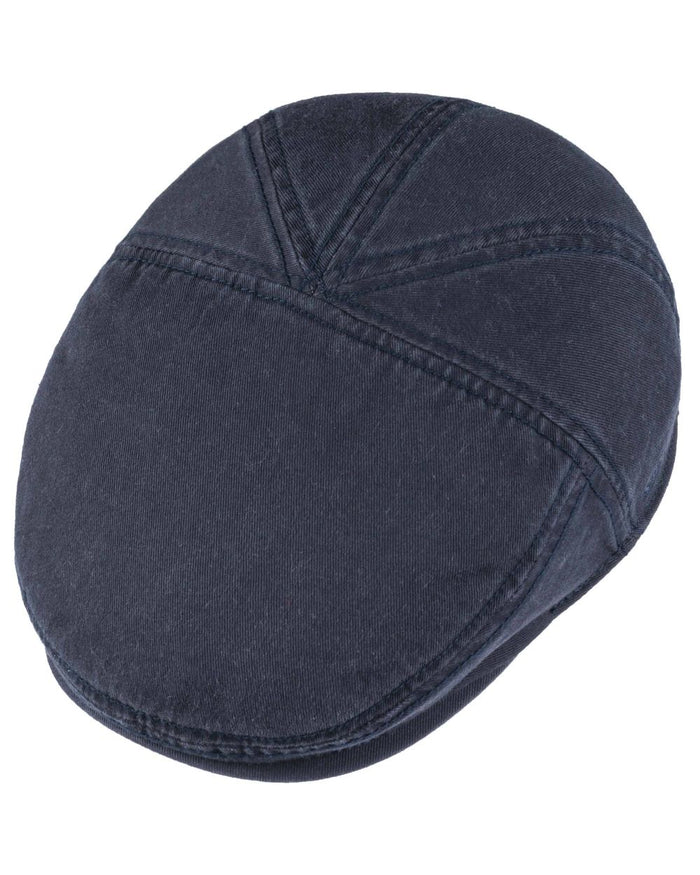 Navy coloured Stetson Ivy Cotton Cap on white background #colour_navy