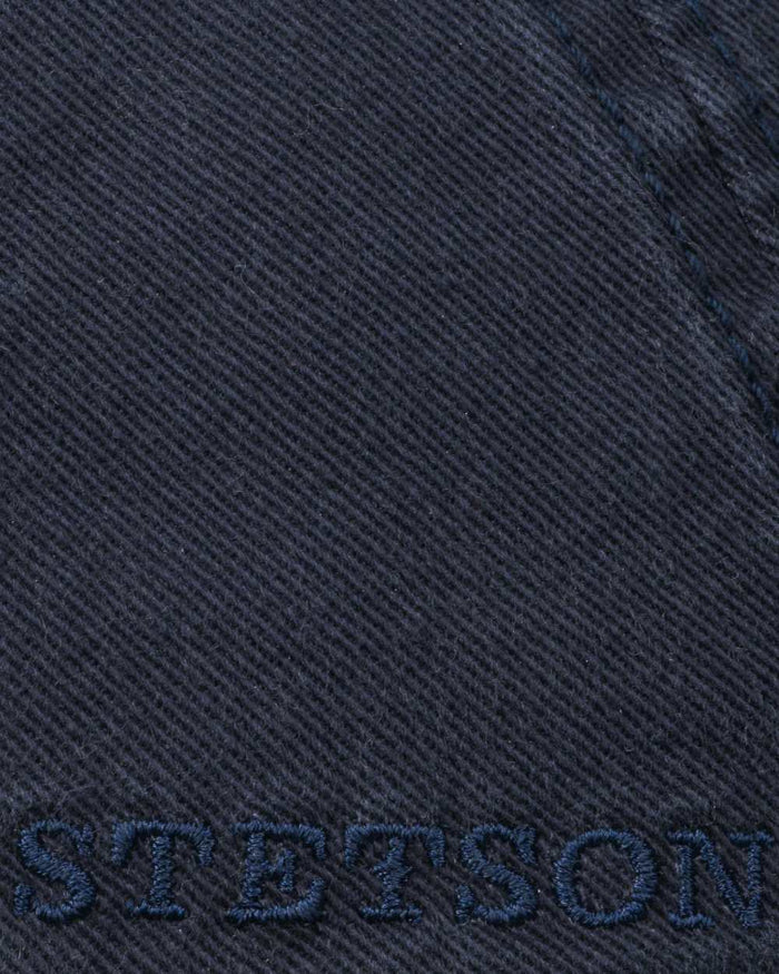 Navy coloured Stetson Ivy Cotton Cap on white background #colour_navy