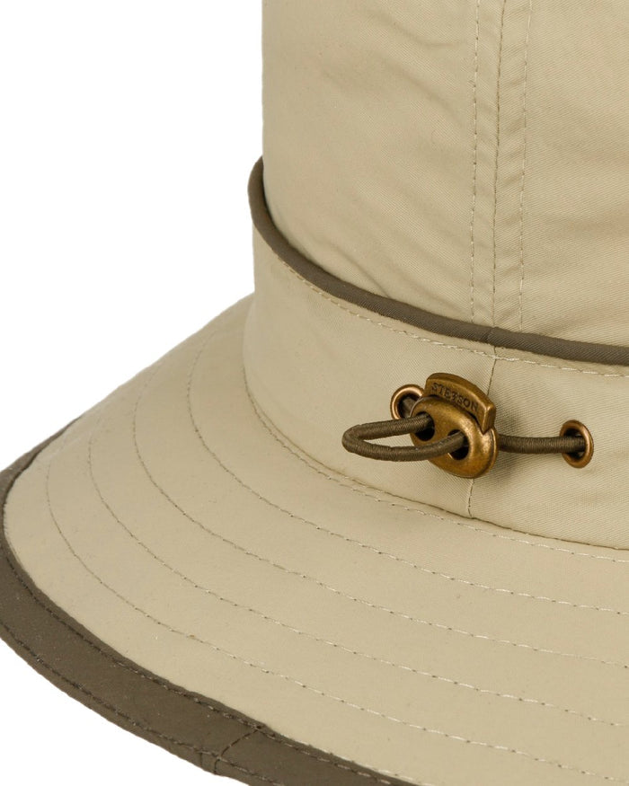 Beige Coloured Stetson Kettering Outdoor Hat on white background #colour_beige