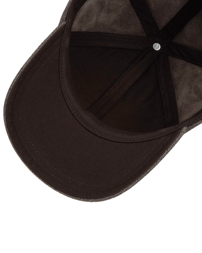 Brown coloured Stetson Liberty Pigskin Baseball Cap on white background #colour_brown