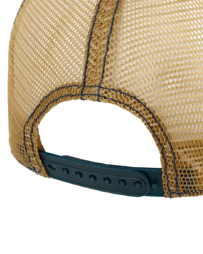 Green Coloured Stetson Lumber Supply Trucker Cap on white background #colour_green