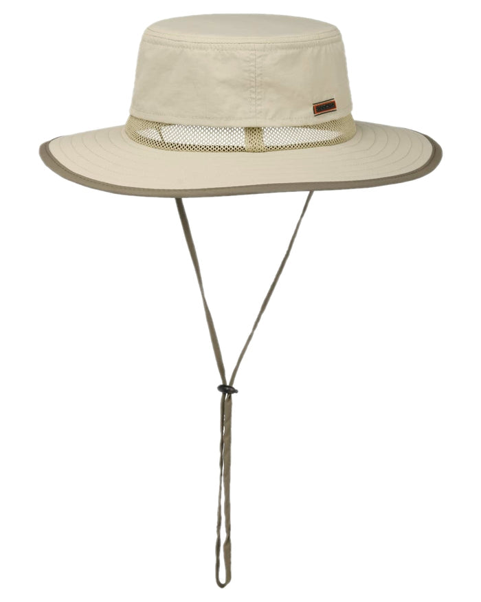 Oatmeal Coloured Stetson Coralville Traveller Outdoor Hat on white background #colour_oatmeal
