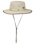 Oatmeal Coloured Stetson Coralville Traveller Outdoor Hat on white background #colour_oatmeal