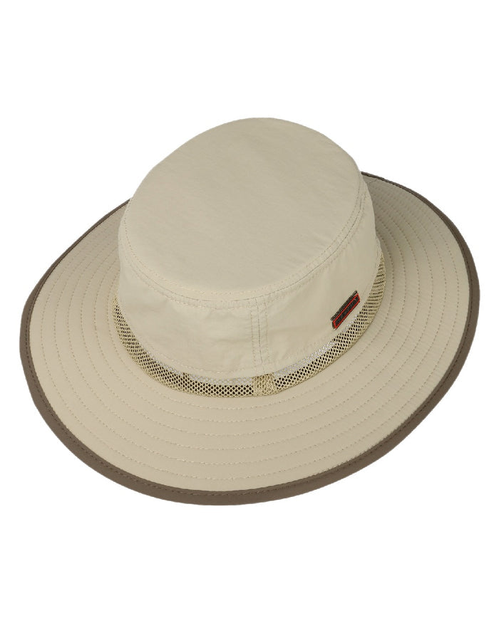 Oatmeal Coloured Stetson Coralville Traveller Outdoor Hat on white background #colour_oatmeal