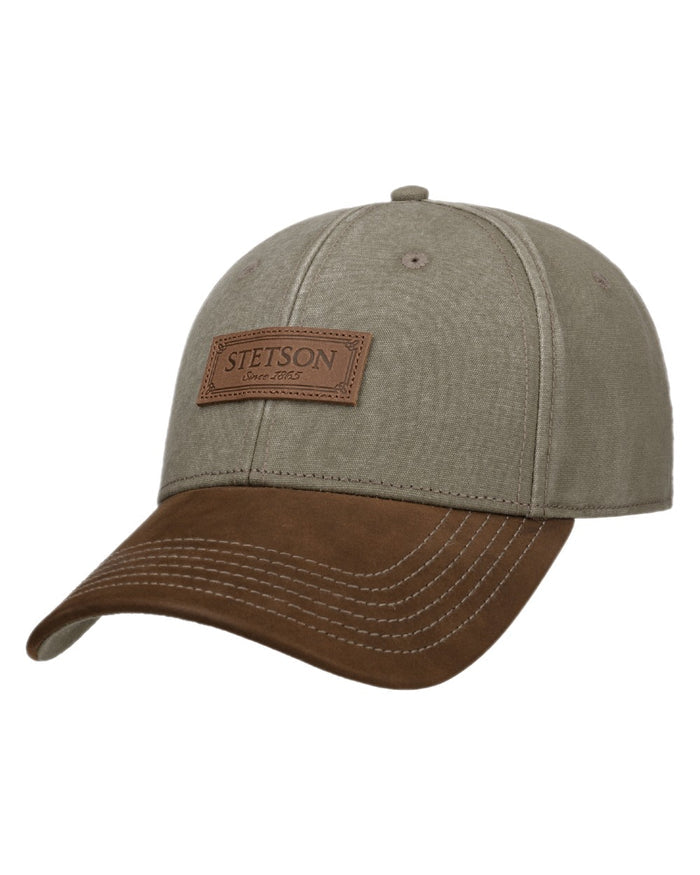 Brown Khaki Coloured Stetson Rustic Cap with UV Protection on white background #colour_brown-khaki