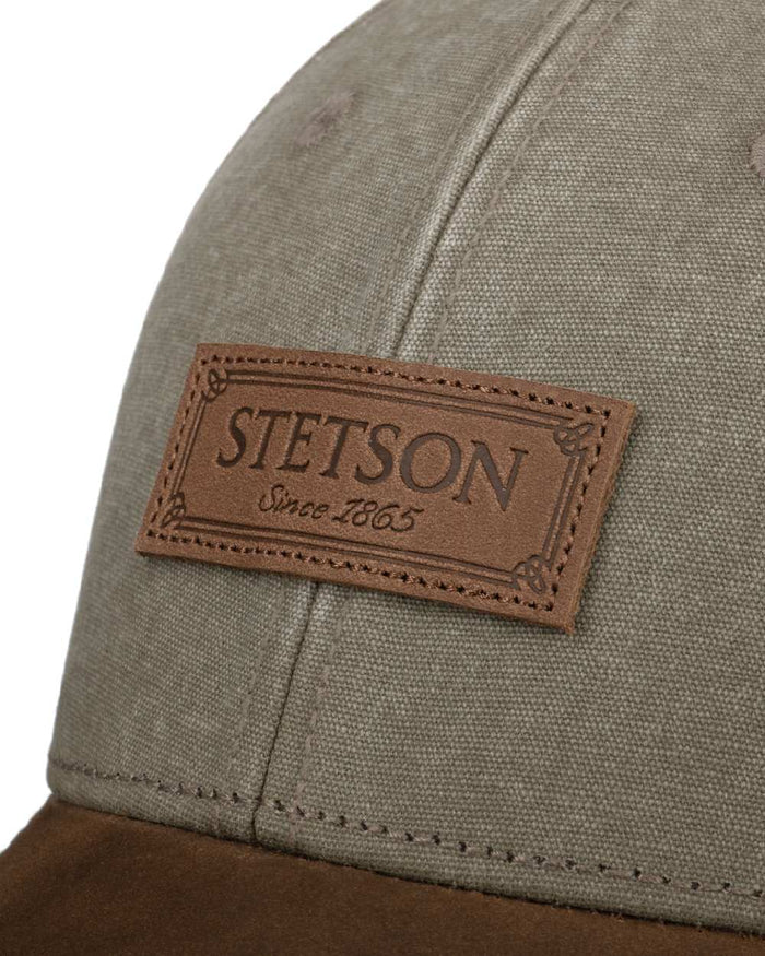 Brown Khaki Coloured Stetson Rustic Cap with UV Protection on white background #colour_brown-khaki
