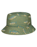 Green Blue Coloured Stetson Trouts Bucket Hat on white background #colour_green-blue