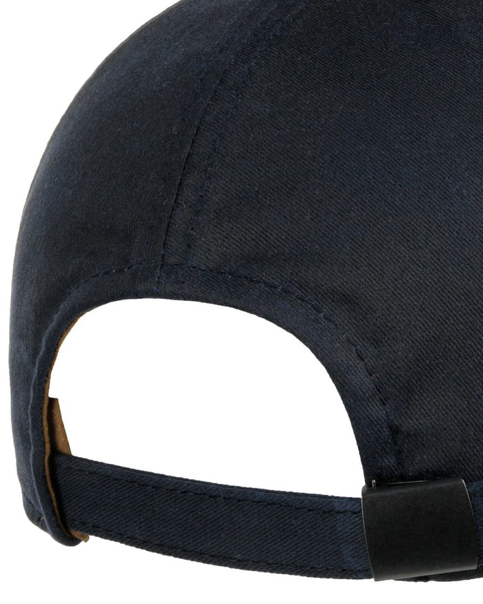 Black Ocean coloured Stetson Yankton Baseball Cap on white background #colour_black-ocean