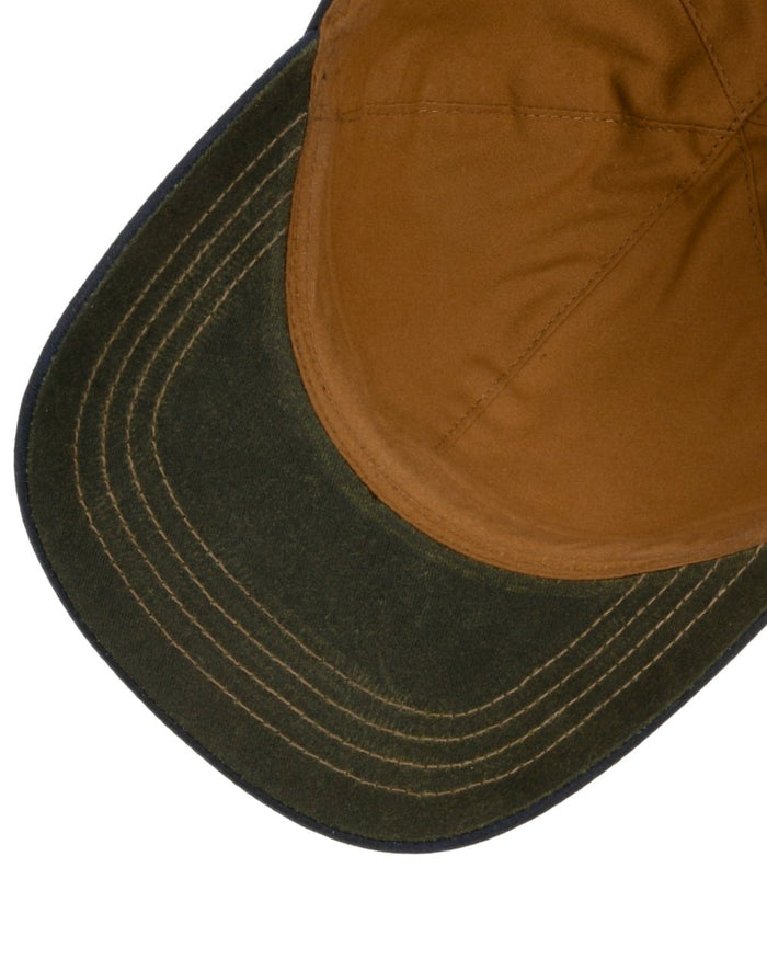 Black Olive coloured Stetson Yankton Baseball Cap on white background #colour_black-olive
