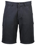 Navy Coloured Swanndri Glenbrook Shorts on white background #colour_navy