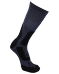 Charcoal Coloured Swanndri Herculan Technical Mid Socks on white background #colour_charcoal