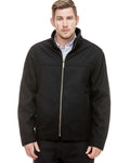 Black Coloured Swanndri Mens Falcon Wool Jacket on white background #colour_black