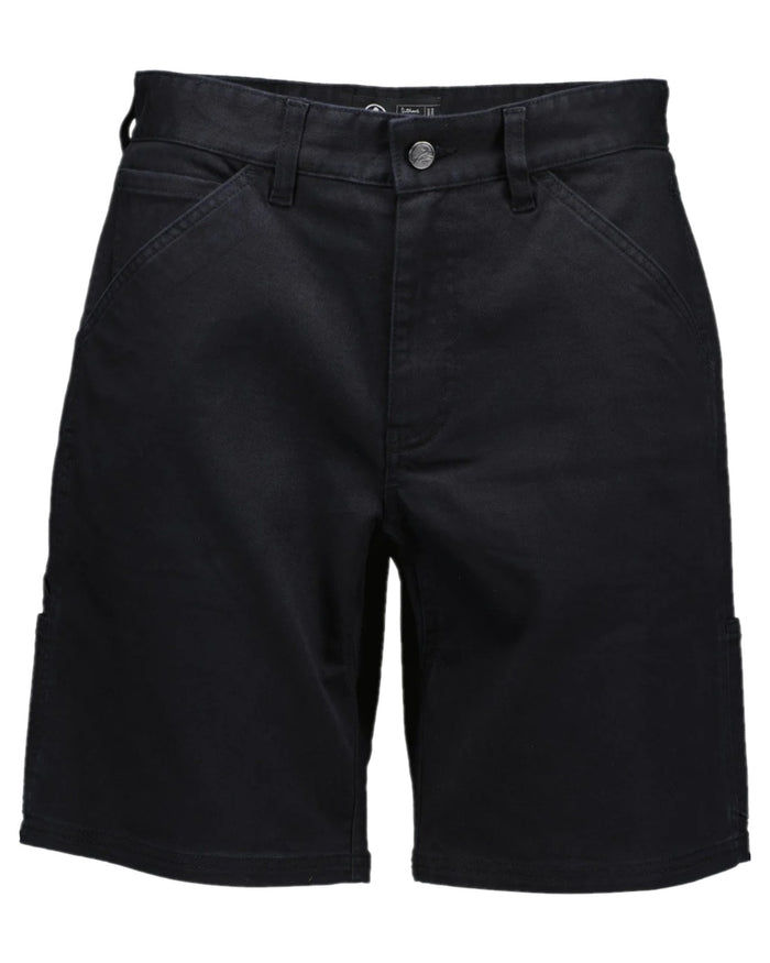 Black Coloured Swanndri Mens Glenbrook V3 Work Short on white background #colour_black