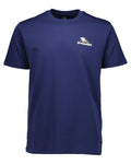 Navy Light Taupe Coloured Swanndri Mens Pop Top Printed T Shirt on white background #colour_navy-light-taupe