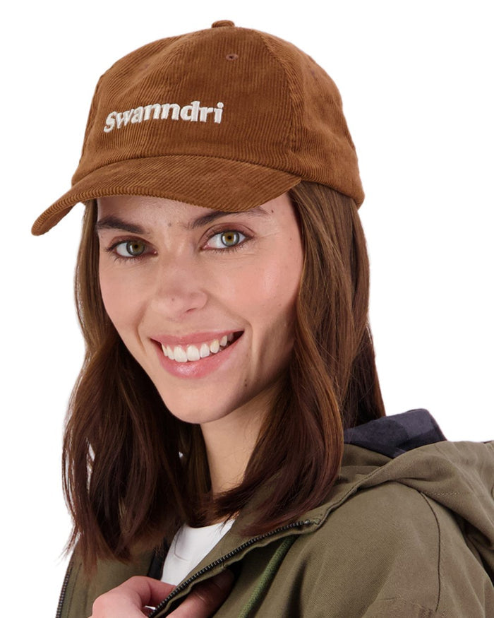 Nutshell Taupe Coloured Swanndri Swanni Corduroy Cap on white background #colour_nutshell-taupe