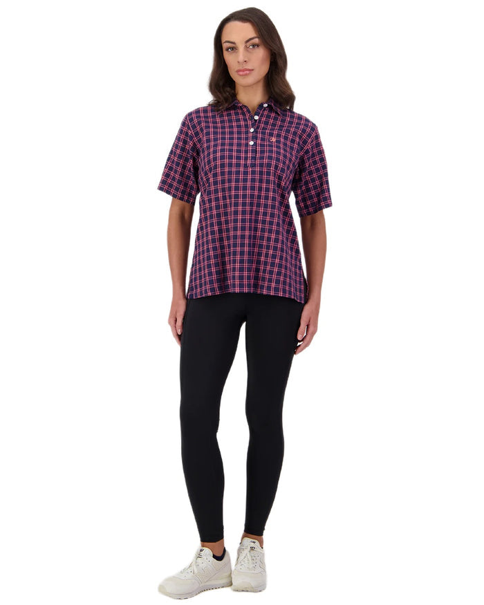 Black coloured Swanndri Womens High Rock Lite Leggings on white background #colour_black