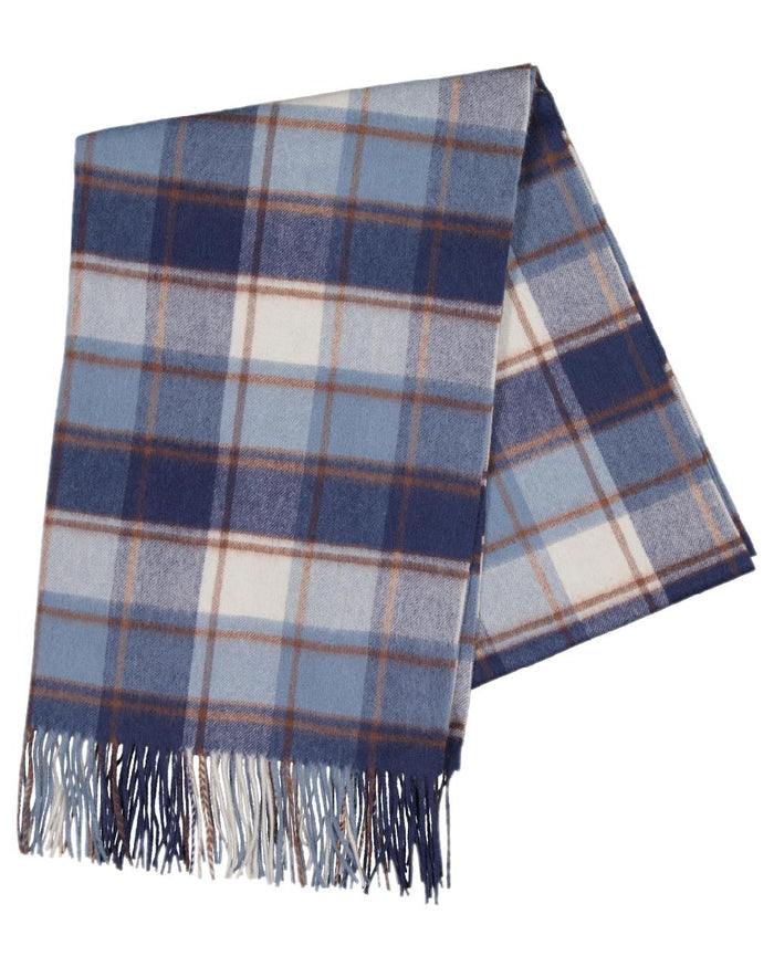 Fitzroy Check Coloured Swanndri Womens Wide Scarf on white background #colour_fitzroy-check
