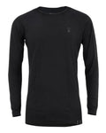 Onyx Coloured Swazi The Hoodoo Long Sleeve T-Shirt On A White Background #colour_onyx