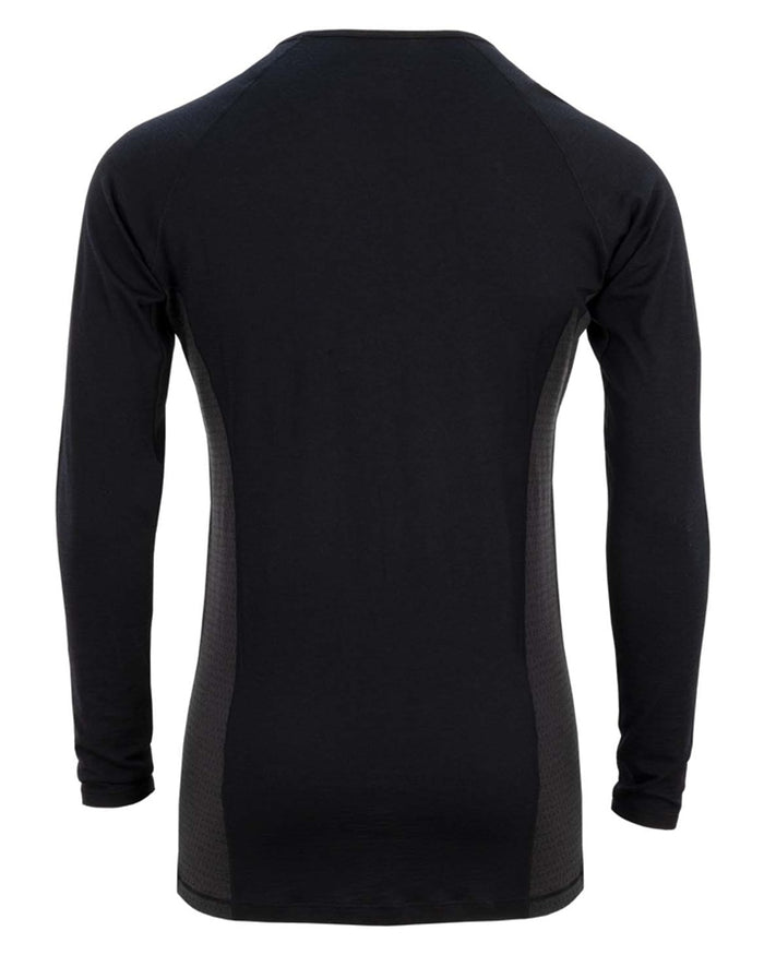 Onyx Ironsand Coloured Swazi The Hoodoo Long Sleeve T-Shirt On A White Background #colour_onyx-ironsand