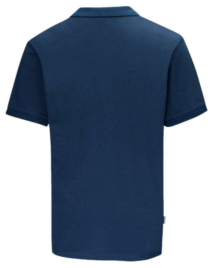 Midnight Colour Swazi Mens Polo Shirt on white background #colour_midnight