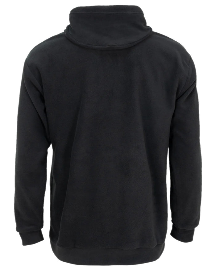 Black Coloured Swazi The Clansman Hoodie on white background #colour_black