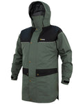 Sage/Black Coloured Swazi Torrent Jacket On A White Background #colour_sage-black