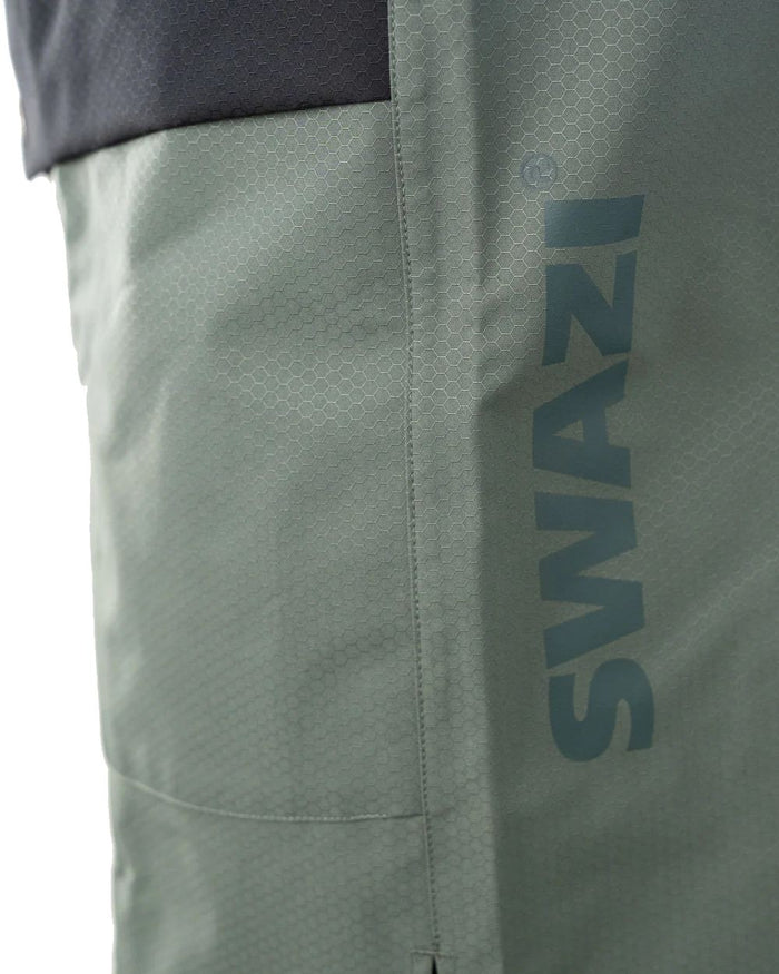 Sage/Black Coloured Swazi Torrent Jacket On A White Background #colour_sage-black