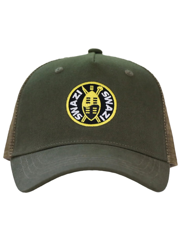 Ranger coloured Swazi Trucker Cap on white background #colour_ranger