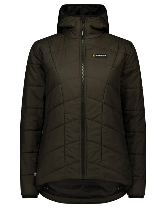 Bark coloured Swazi Womens Glacier Insulation Jacket on white background #colour_bark