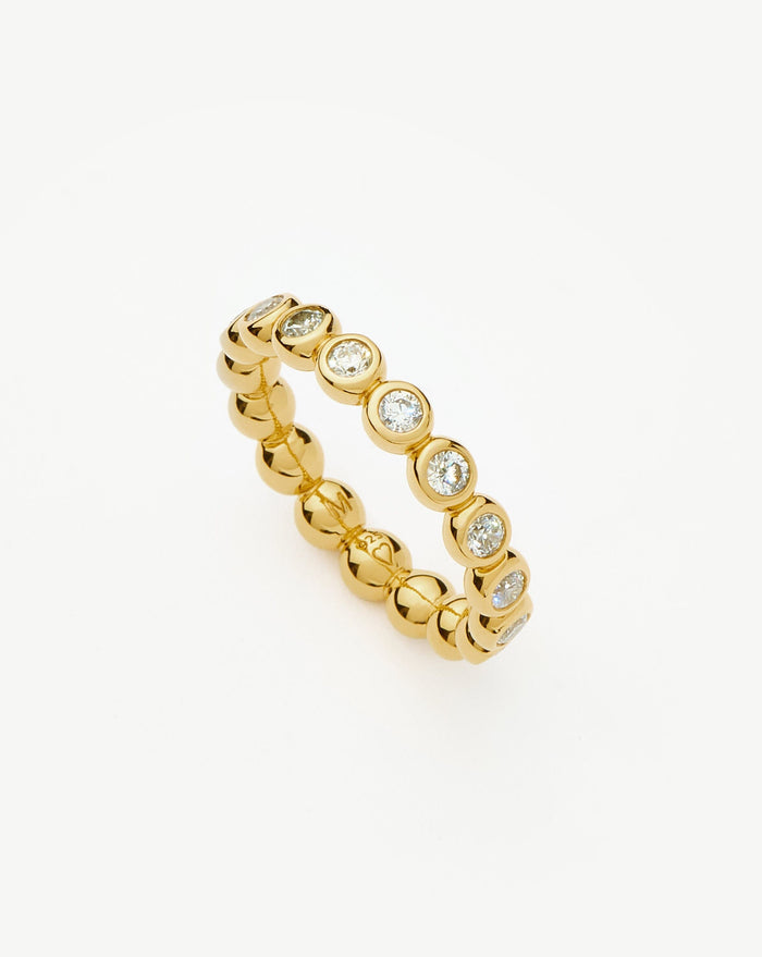 Tennis Eternity Stacking Ring | 18ct Gold Vermeil/Cubic Zirconia Rings Missoma