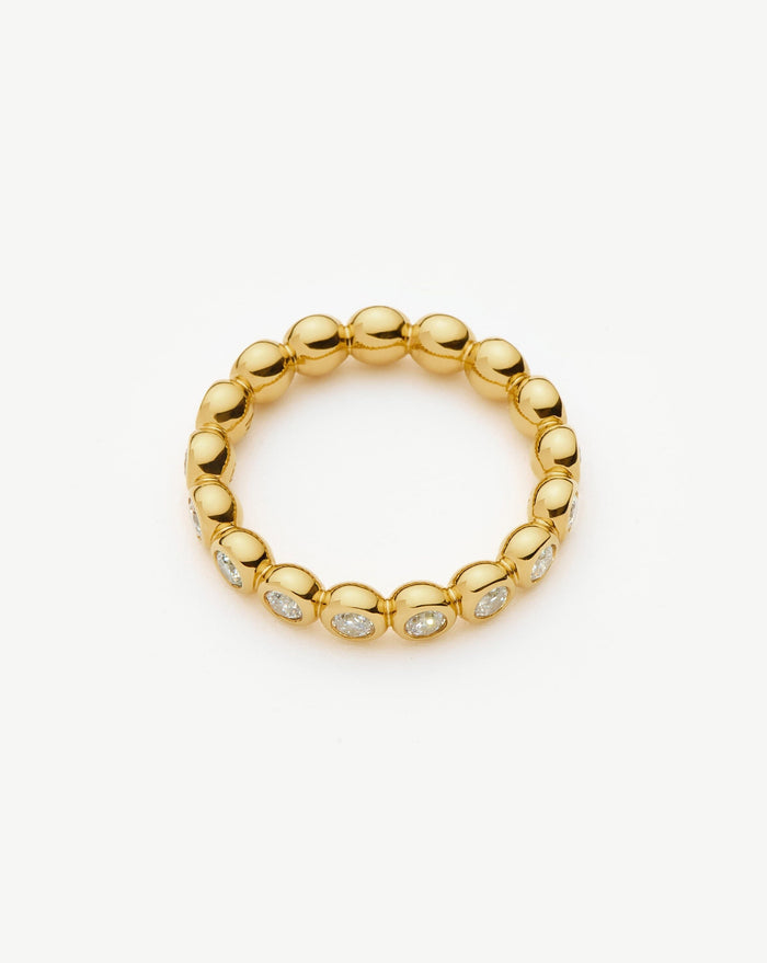 Tennis Eternity Stacking Ring | 18ct Gold Vermeil/Cubic Zirconia Rings Missoma