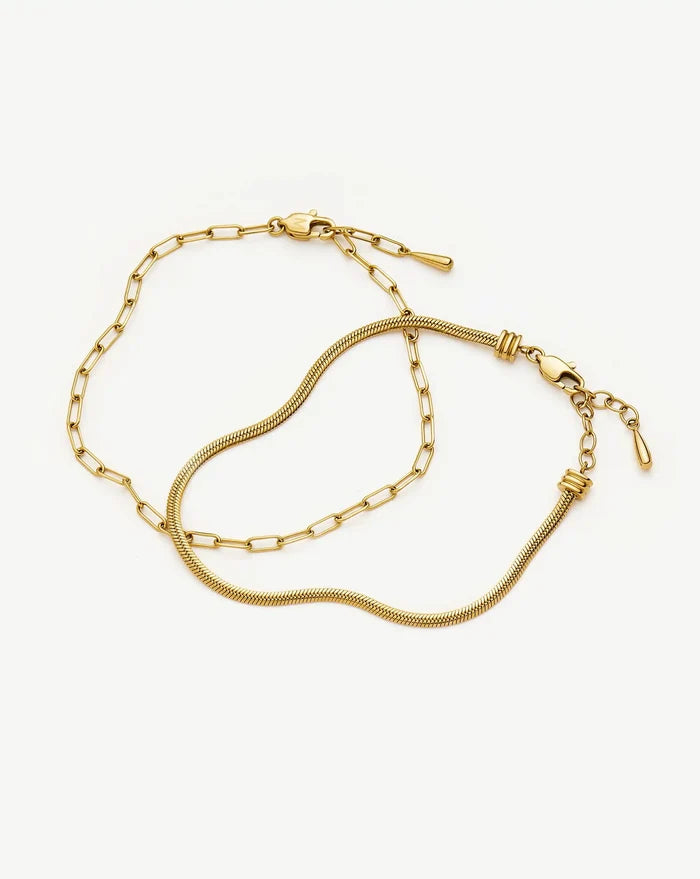 The Go-To Bracelet Set | 18ct Gold Plated Bracelets Missoma