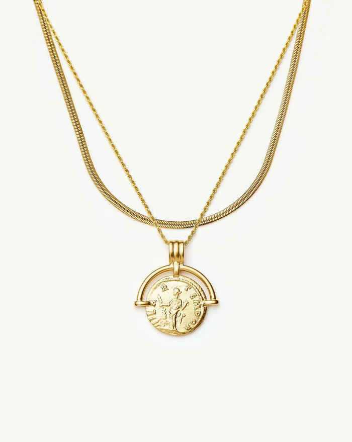 The Roman Arc Everyday Necklace Set | 18ct Gold Plated Necklace Sets Missoma