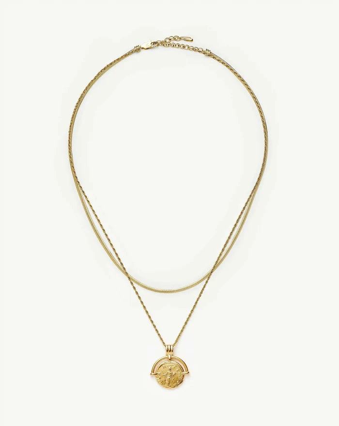 The Roman Arc Everyday Necklace Set | 18ct Gold Plated Necklace Sets Missoma