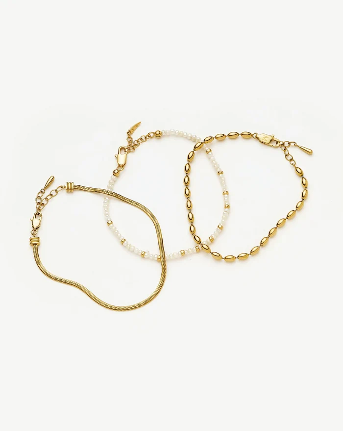 The Ultimate Bracelet Set | 18ct Gold Plated Bracelets Missoma