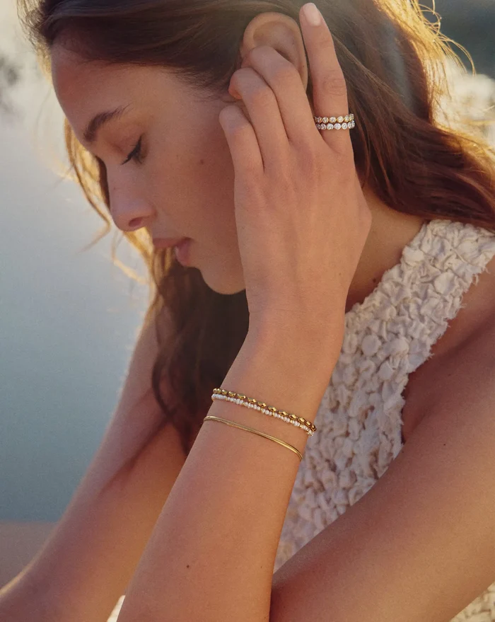 Thin Snake Chain Bracelet | 18ct Gold Plated Bracelets Missoma