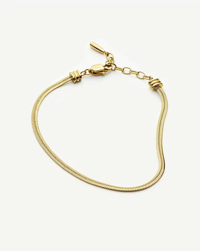Thin Snake Chain Bracelet | 18ct Gold Plated Bracelets Missoma